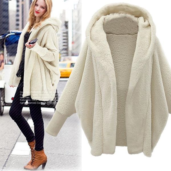 women's down parkas vestido fashion casual loose solid color fullsleeved longsleeved hooded loose plush jacket autumn and winter women&, Black
women's down parkas vestido fashion casual loose solid color fullsleeved longsleeved hooded loose plush jacket autumn and winter women&, Black