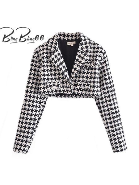 women's suits blazers blingblingee spring woman traf coats casual crop three buttons thick slim tweed woolen houndstooth jacket 221117, White;black
women's suits blazers blingblingee spring woman traf coats casual crop three buttons thick slim tweed woolen houndstooth jacket 221117, White;black