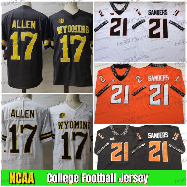 oklahoma state 21 barry sanders football jersey 17 josh allen wyoming white orange brown mens college football jerseys stitched, Black
oklahoma state 21 barry sanders football jersey 17 josh allen wyoming white orange brown mens college football jerseys stitched, Black