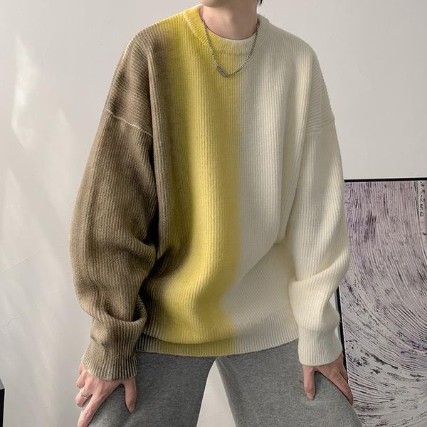 men's sweaters fashion printed oneck tie dye sweater men's clothing autumn loose casual pullovers long sleeve allmatch korean 221, White;black
men's sweaters fashion printed oneck tie dye sweater men's clothing autumn loose casual pullovers long sleeve allmatch korean 221, White;black