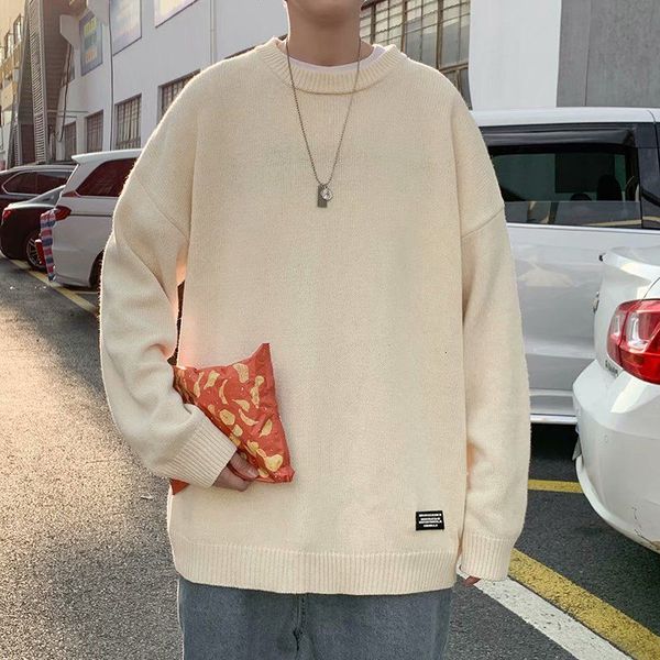men's sweaters fashio oneck solid color allmatch sweater men's clothing autumn casual pullovers long sleeve loose korean 221117, White;black
men's sweaters fashio oneck solid color allmatch sweater men's clothing autumn casual pullovers long sleeve loose korean 221117, White;black