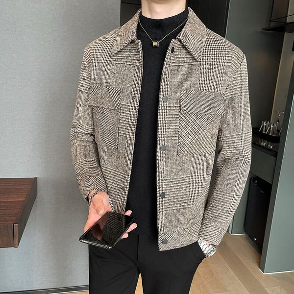 womens suits blazers mens brand clothing slim fashion plaid casual jacket wool short fit 221117, White;black
womens suits blazers mens brand clothing slim fashion plaid casual jacket wool short fit 221117, White;black
