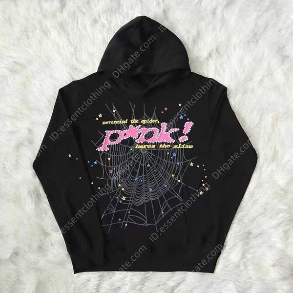 men's hoodies sweatshirts designer warm hip hop web puff print sp5der 555555 men women 1 young thug angel spider heavy fabric pullover, Black
men's hoodies sweatshirts designer warm hip hop web puff print sp5der 555555 men women 1 young thug angel spider heavy fabric pullover, Black