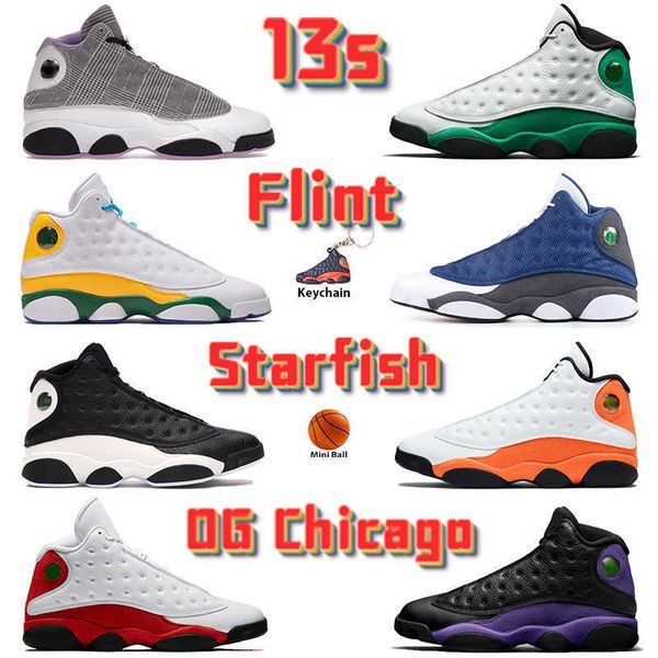flint 13 13s men women sneakers og basketball shoes chicago grey toe bred starfish lucky green court purple mens trainers us 5.5-13
flint 13 13s men women sneakers og basketball shoes chicago grey toe bred starfish lucky green court purple mens trainers us 5.5-13