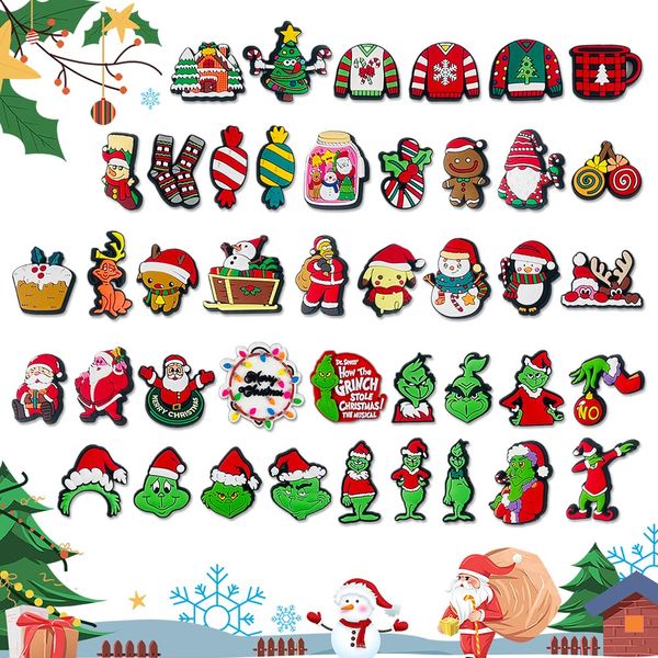 shoe parts accessories christmas charms croc for boys girls kids adt pvc charm fit clog sandals wristband bracelets decoration party amq6e, White;pink
shoe parts accessories christmas charms croc for boys girls kids adt pvc charm fit clog sandals wristband bracelets decoration party amq6e, White;pink