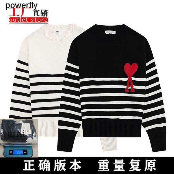 men's sweaters designer sweater black white stripe 2022 winter new round neck pullover loose lovers' streetwear sweater, White;black
men's sweaters designer sweater black white stripe 2022 winter new round neck pullover loose lovers' streetwear sweater, White;black