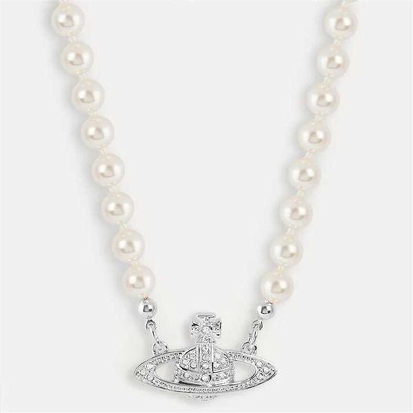 fashion designer vivian west queen pearl saturn full diamond necklace classic women's jewelry versatile clavicle lobster clasp cha248b, Silver
fashion designer vivian west queen pearl saturn full diamond necklace classic women's jewelry versatile clavicle lobster clasp cha248b, Silver