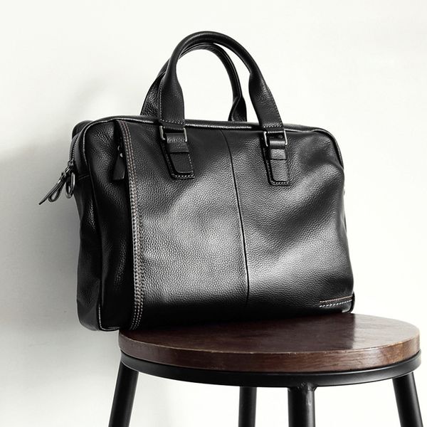 briefcases natural cowskin 100% genuine leather men's briefcase fashion large capacity business bag black male shoulder lapbag 221117
briefcases natural cowskin 100% genuine leather men's briefcase fashion large capacity business bag black male shoulder lapbag 221117