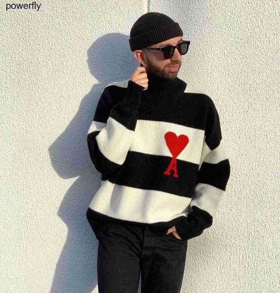 men's sweaters designer amis same winter french love men's women's loose stripe fashion streetwear sweater, White;black
men's sweaters designer amis same winter french love men's women's loose stripe fashion streetwear sweater, White;black
