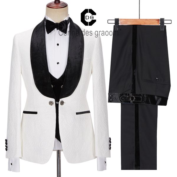 mens suits blazers cenne des graoom latest coat design men tailormade tuxedo 4 pieces blazer velvet lapel wedding party groom costume homme, White;black
mens suits blazers cenne des graoom latest coat design men tailormade tuxedo 4 pieces blazer velvet lapel wedding party groom costume homme, White;black