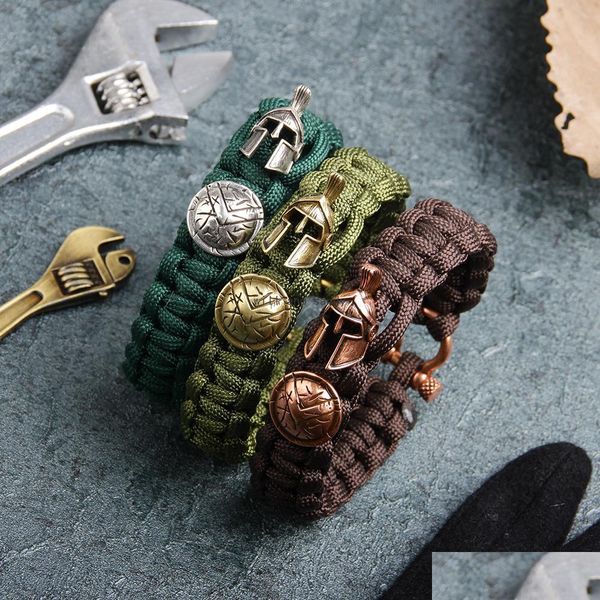 charm bracelets outdoor survival core line bracelet retro roman helmet shield charm bracelets bangle cuff for men fashion hip hop je dh9r7, Golden;silver
charm bracelets outdoor survival core line bracelet retro roman helmet shield charm bracelets bangle cuff for men fashion hip hop je dh9r7, Golden;silver