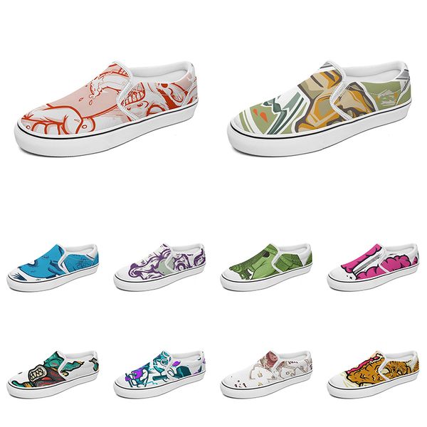 men women custom slip on canvas shoes anime cartoon animal design diy word black white blue red outdoor mens trainer 135 
men women custom slip on canvas shoes anime cartoon animal design diy word black white blue red outdoor mens trainer 135