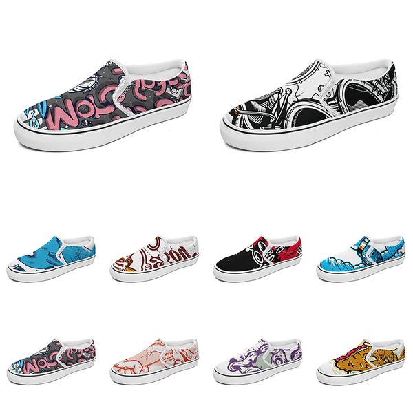 men women custom slip on canvas shoes anime cartoon animal design diy word black white blue red outdoor mens trainer 076
men women custom slip on canvas shoes anime cartoon animal design diy word black white blue red outdoor mens trainer 076
