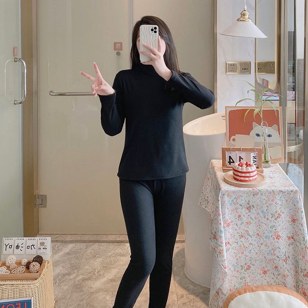 women's thermal underwear women's thermal underwear set middle collar woman winter clothing warm suit velvet long sleeve pants leg, Black;pink
women's thermal underwear women's thermal underwear set middle collar woman winter clothing warm suit velvet long sleeve pants leg, Black;pink