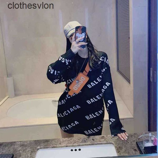 2023 balenciga show sweaters designer autumn winter fashion brand letter jacquard sweater men's women's loose round neck, White;black
2023 balenciga show sweaters designer autumn winter fashion brand letter jacquard sweater men's women's loose round neck, White;black