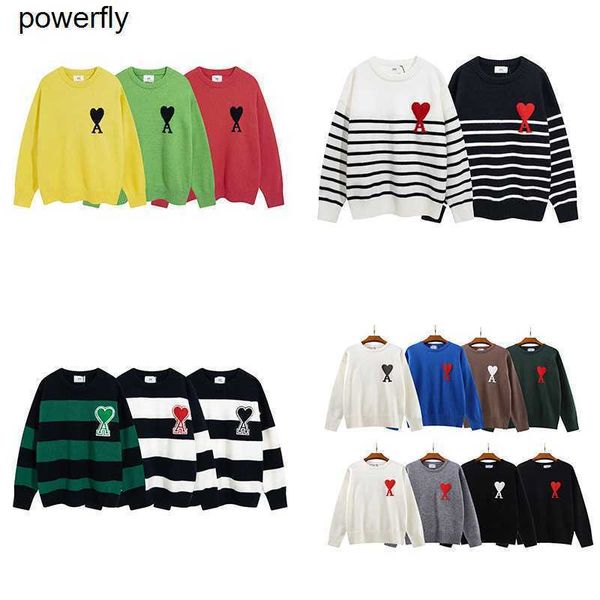 men's sweaters designer 2022 winter amis round neck wool loose sweater casual couples fashionstreetwear sweaters, White;black
men's sweaters designer 2022 winter amis round neck wool loose sweater casual couples fashionstreetwear sweaters, White;black