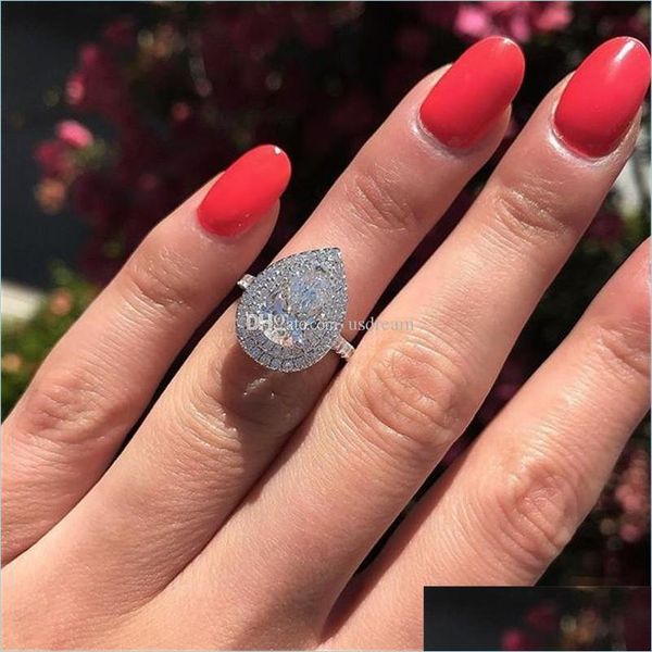 cluster rings water drop diamond ring zircon stone women engagement wedding rings fashion jewelry delivery dhcfq, Golden;silver
cluster rings water drop diamond ring zircon stone women engagement wedding rings fashion jewelry delivery dhcfq, Golden;silver