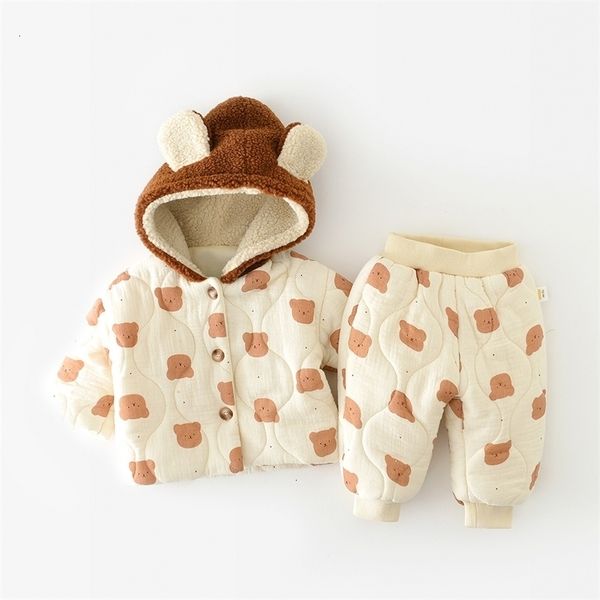 clothing sets kids cute bear hoodie cardigan infant girls warm allmatch thickened coat and cotton pants 03y toddler boys cartoon suit 221116, White
clothing sets kids cute bear hoodie cardigan infant girls warm allmatch thickened coat and cotton pants 03y toddler boys cartoon suit 221116, White