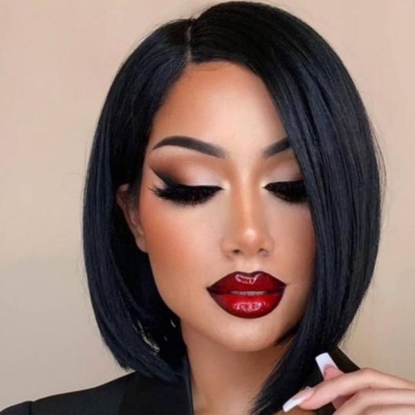 short bob side part 13x4x1 transparent lace wig brazilian straight human hair pixie cut wig pre plucked bleached knots, Black;brown
short bob side part 13x4x1 transparent lace wig brazilian straight human hair pixie cut wig pre plucked bleached knots, Black;brown