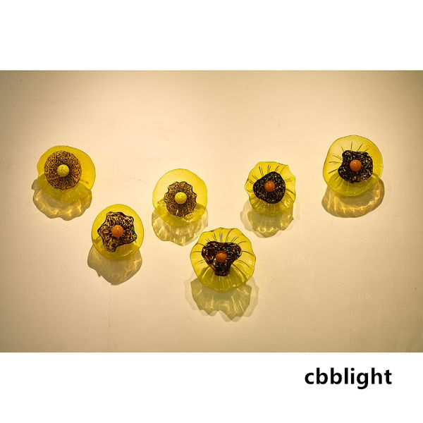 clever design wall lamps art yellow flower wall plates dia20-45cm 6pcs/set luxury murano glass plate hanging fixture showcase ornaments whol
clever design wall lamps art yellow flower wall plates dia20-45cm 6pcs/set luxury murano glass plate hanging fixture showcase ornaments whol