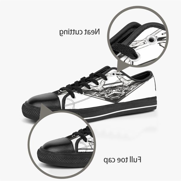 men women diy custom shoes low canvas skateboard sneakers triple black customization uv printing sports sneakers kele168
men women diy custom shoes low canvas skateboard sneakers triple black customization uv printing sports sneakers kele168