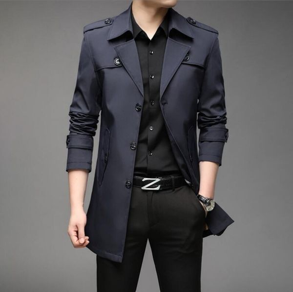 men's jackets spring men trench fashion style long trench coats mens casual outerwear jackets windbreaker brand clothing 221116, Black;brown
men's jackets spring men trench fashion style long trench coats mens casual outerwear jackets windbreaker brand clothing 221116, Black;brown