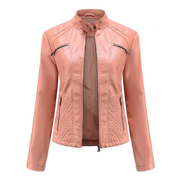 women's leather faux autumn short jacket pu baseball uniform commute bomber jackets slim moto biker coat 221117, Black
women's leather faux autumn short jacket pu baseball uniform commute bomber jackets slim moto biker coat 221117, Black