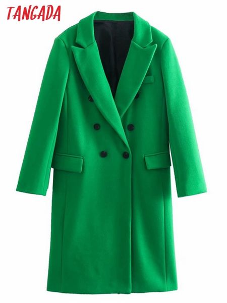 women's wool blends tangada women winter green thick woolen coats double breasted long sleeves pocket ladies elegant overcoat 4m60 2211, Black
women's wool blends tangada women winter green thick woolen coats double breasted long sleeves pocket ladies elegant overcoat 4m60 2211, Black