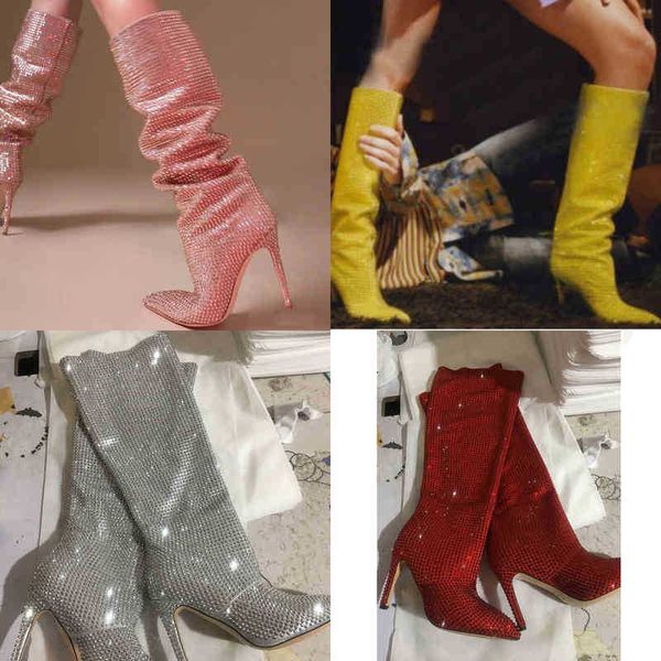 boots early autumn women's new stage knee high boots shiny crystal rhinestone nightclub wedding club size 43 women shoes 220913, Black
boots early autumn women's new stage knee high boots shiny crystal rhinestone nightclub wedding club size 43 women shoes 220913, Black