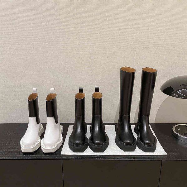 boots womens high set tire cow 2022 new style smoke pipe short boot women's thick bottom middle fashion small martin sponge, Black
boots womens high set tire cow 2022 new style smoke pipe short boot women's thick bottom middle fashion small martin sponge, Black