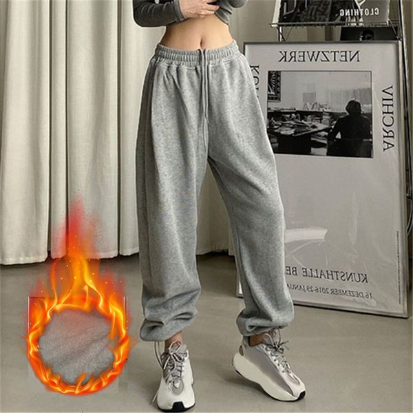 women's leggings harajuku winter warm gray joggers sports pants women korean fashion fleece velvet oversize gray jogging sweatpants bag, Black
women's leggings harajuku winter warm gray joggers sports pants women korean fashion fleece velvet oversize gray jogging sweatpants bag, Black