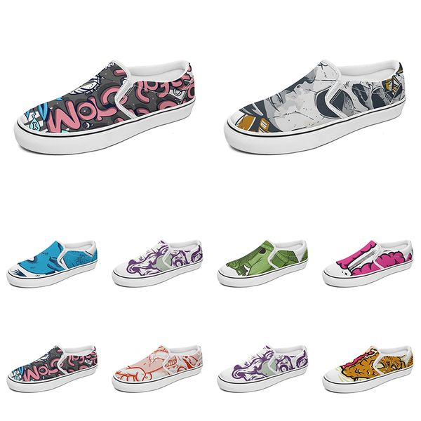 men women custom slip on canvas shoes anime cartoon animal design diy word black white blue red outdoor mens trainer 178
men women custom slip on canvas shoes anime cartoon animal design diy word black white blue red outdoor mens trainer 178
