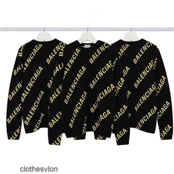 women balenciga show sweaters designer fit 2023 wide men printed letters jacquard loose sweater for autumn winter z09q, White;black
women balenciga show sweaters designer fit 2023 wide men printed letters jacquard loose sweater for autumn winter z09q, White;black