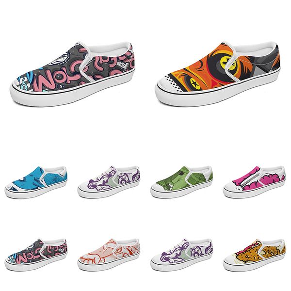 men women custom slip on canvas shoes anime cartoon animal design diy word black white blue red outdoor mens trainer 174
men women custom slip on canvas shoes anime cartoon animal design diy word black white blue red outdoor mens trainer 174