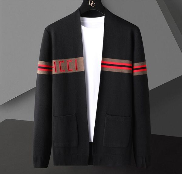 men's sweaters 2022 new fall winter brand luxury knit cashmere cardigan men sweater korean style mens trendy striped cardigans male jac, White;black
men's sweaters 2022 new fall winter brand luxury knit cashmere cardigan men sweater korean style mens trendy striped cardigans male jac, White;black