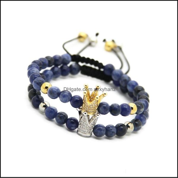 charm bracelets wholesale 10pcs fashion 6mm natural blue veins stone beads gold and platinum crown braided cz bracelet drop delivery dhprb, Golden;silver
charm bracelets wholesale 10pcs fashion 6mm natural blue veins stone beads gold and platinum crown braided cz bracelet drop delivery dhprb, Golden;silver