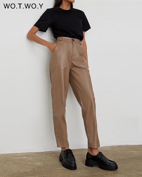 women's pants capris wotwoy high waisted straight leather trousers women zipperup casual fleece pu leather pants female black white aut
women's pants capris wotwoy high waisted straight leather trousers women zipperup casual fleece pu leather pants female black white aut
