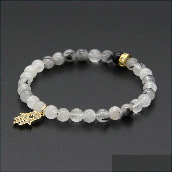 charm bracelets wholesale 10pcs/lot 6mm natural black rutilated quartz stone with micro inlay zircons fatima hand hamsa pendant brac dhzmn, Golden;silver
charm bracelets wholesale 10pcs/lot 6mm natural black rutilated quartz stone with micro inlay zircons fatima hand hamsa pendant brac dhzmn, Golden;silver