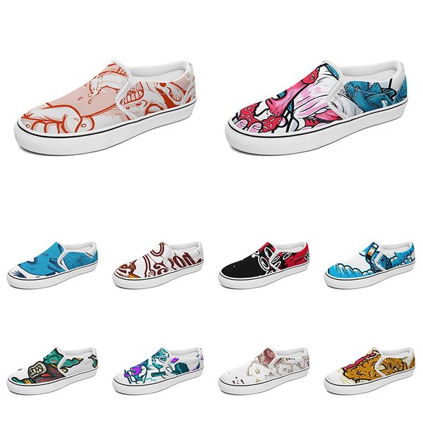 men women custom slip on canvas shoes anime cartoon animal design diy word black white blue red outdoor mens trainer 040
men women custom slip on canvas shoes anime cartoon animal design diy word black white blue red outdoor mens trainer 040