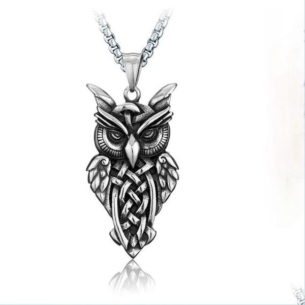 pendant necklaces ancient sier owl necklace stainless steel pendant necklaces chain women men hip hop fashion jewelry drop delivery p dhj4w, Silver
pendant necklaces ancient sier owl necklace stainless steel pendant necklaces chain women men hip hop fashion jewelry drop delivery p dhj4w, Silver