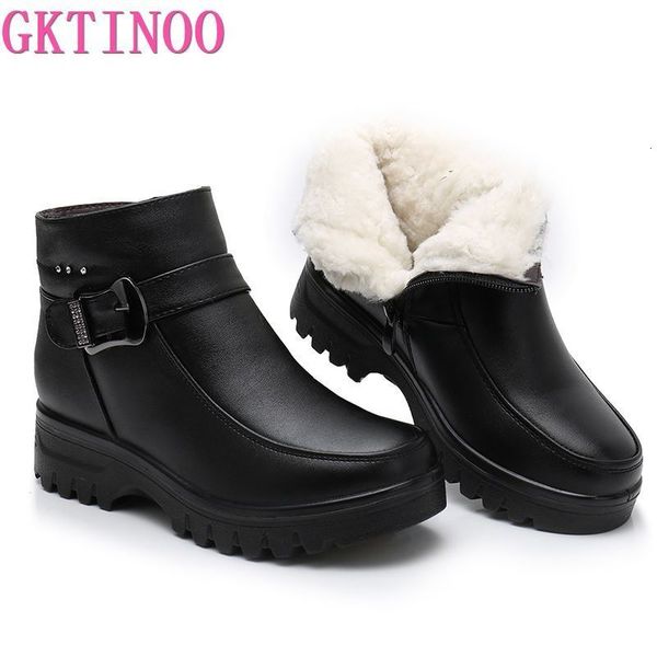boots gktinoo fashion winter women genuine leather ankle female thick plush warm snow mother waterproof non-slip booties 221117, Black
boots gktinoo fashion winter women genuine leather ankle female thick plush warm snow mother waterproof non-slip booties 221117, Black