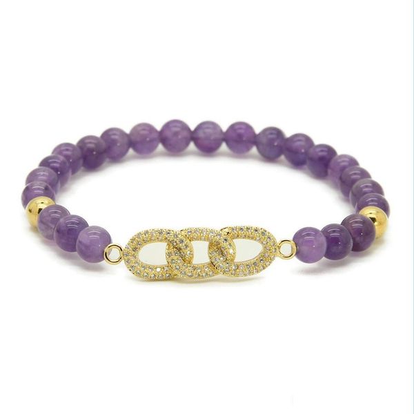 charm bracelets wholesale new mens jewelry 6mm natural amethyst stone beads micro pave zircon cz chain beaded bracelets drop delivery dheq0, Golden;silver
charm bracelets wholesale new mens jewelry 6mm natural amethyst stone beads micro pave zircon cz chain beaded bracelets drop delivery dheq0, Golden;silver