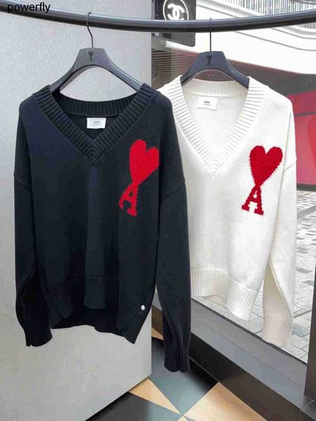men's sweaters designer autumn amis 2022 embroidery love pullover male solid female streetwear sweater, White;black
men's sweaters designer autumn amis 2022 embroidery love pullover male solid female streetwear sweater, White;black
