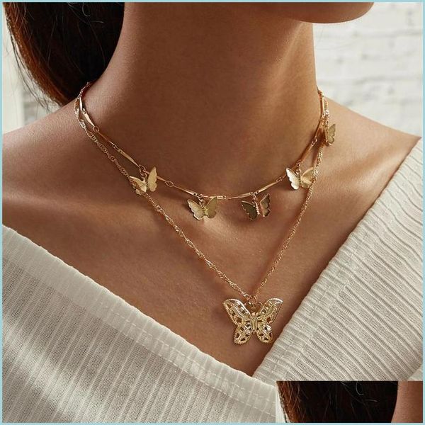 pendant necklaces gold hollow butterfly necklace mtilayer chokers women pendants fashion jewelry gift drop delivery necklaces dhrq1, Silver
pendant necklaces gold hollow butterfly necklace mtilayer chokers women pendants fashion jewelry gift drop delivery necklaces dhrq1, Silver