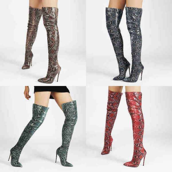 boots over the knee high boots women stretch leather snakeskin pointed toe long booes woman winter zip high heels pumps 220913, Black
boots over the knee high boots women stretch leather snakeskin pointed toe long booes woman winter zip high heels pumps 220913, Black