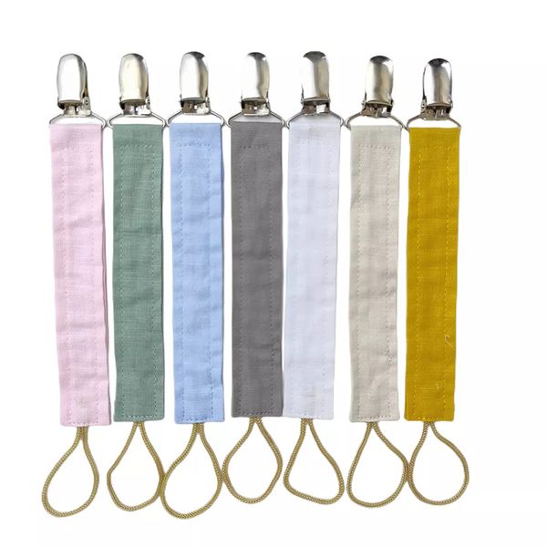 customize baby pacifier clips solid color cotton dummy chain with metal wooden clip infant soothers toys holder
customize baby pacifier clips solid color cotton dummy chain with metal wooden clip infant soothers toys holder