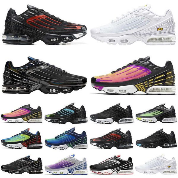 2021 tn plus 3 men women running shoes triple white black iridescent parachute pack mens womens trainers sports sneakers runners
2021 tn plus 3 men women running shoes triple white black iridescent parachute pack mens womens trainers sports sneakers runners