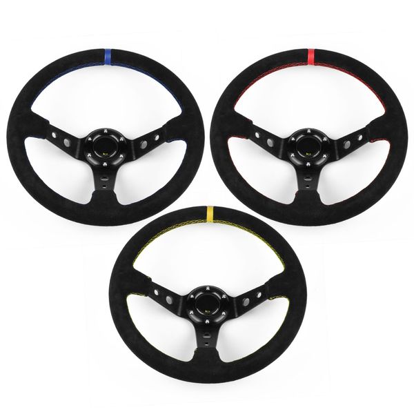 350mm 14inch red suede leather deep dish universal racing car rally drift sport steering wheel
350mm 14inch red suede leather deep dish universal racing car rally drift sport steering wheel