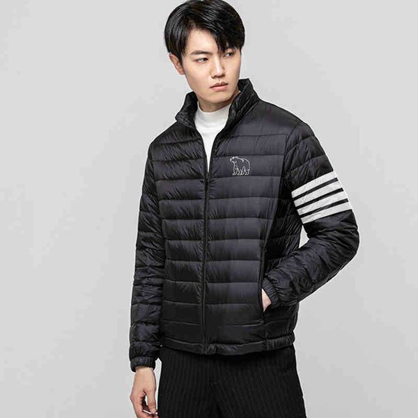 mens tb brand winter lightweight down jacket male street fashion bear printed water wind-resistant slim coat jackets, Black
mens tb brand winter lightweight down jacket male street fashion bear printed water wind-resistant slim coat jackets, Black