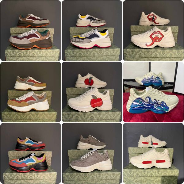 2023 rhyton designer shoes beige men trainers vintage luxury chaussures ladies white fashion sneakers wave mouth sneaker shoe, Black
2023 rhyton designer shoes beige men trainers vintage luxury chaussures ladies white fashion sneakers wave mouth sneaker shoe, Black